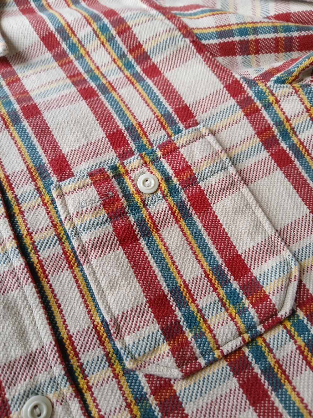 Warehouse & Co 3104 Plaid Flannel Shirt - Red/Yellow - Picture 11 of 12